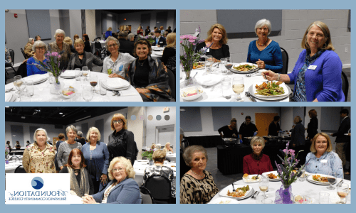 collage of photos from the Women in Philanthropy Dinner